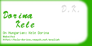 dorina kele business card